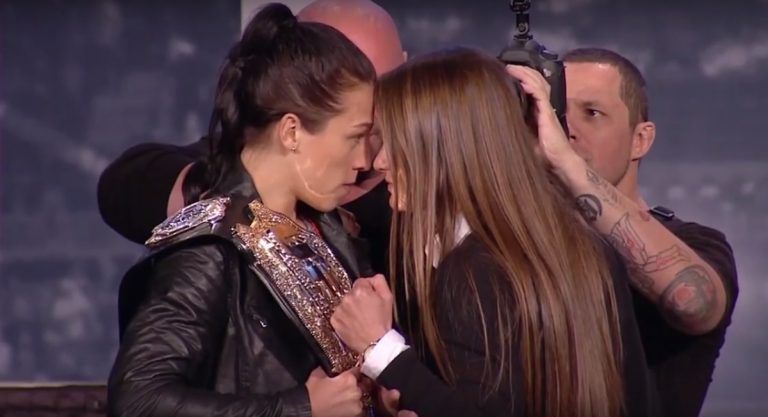 [WIDEO] Pierwsze spotkanie Kowalkiewicz i Jędrzejczyk przed ich walką na UFC 205
