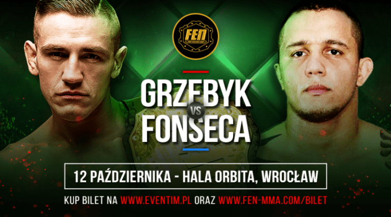Brazylijczyk Fonseca rywalem Grzebyka w pierwszej obronie pasa wagi średniej na FEN 26