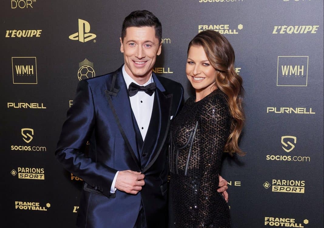 Gala wreczenia Zlotej Pilki 2021 Lewandowski Robert, Anna Lewandowska