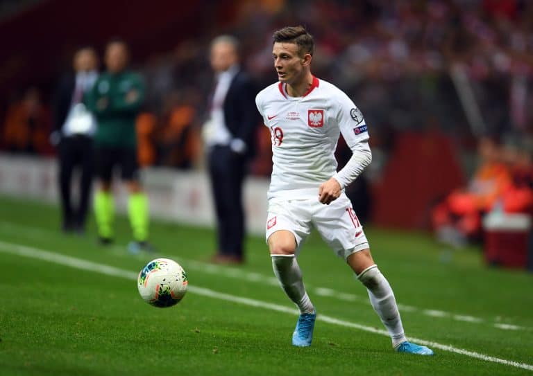 Sebastian Szymański w barwach reprezentacji Polski