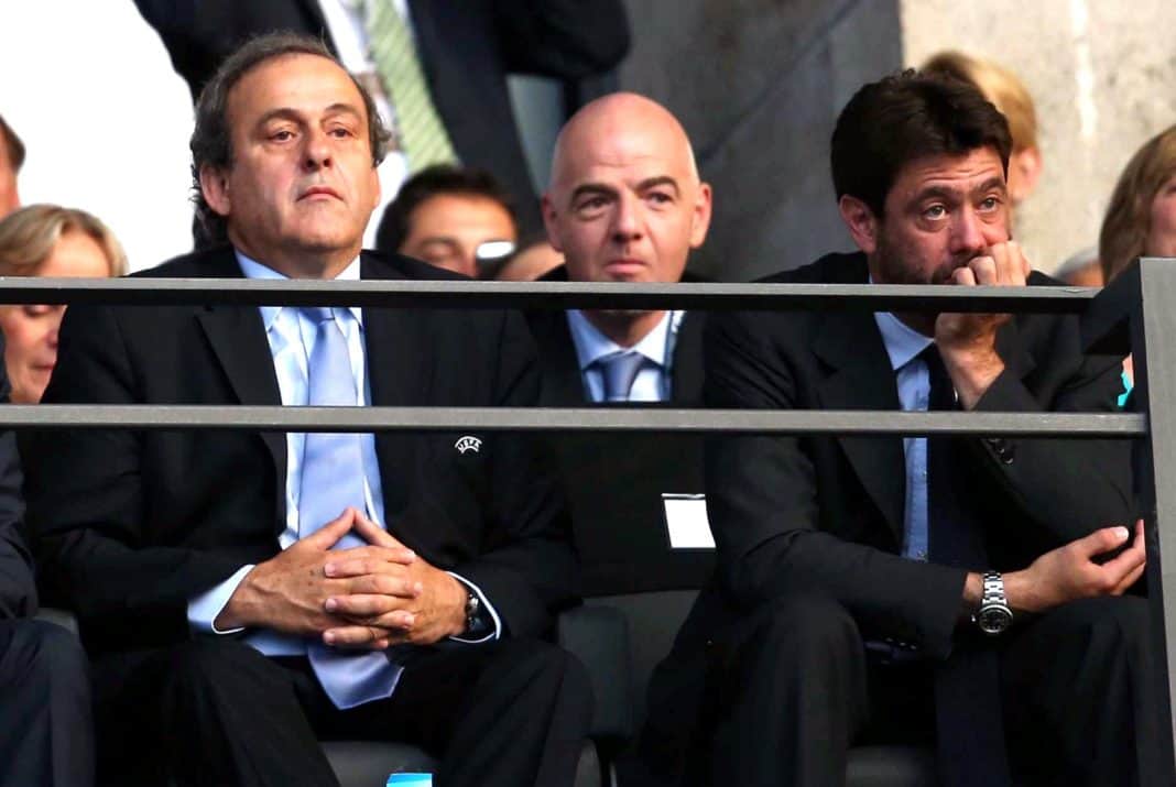 Platini, Infantino, Agnelli