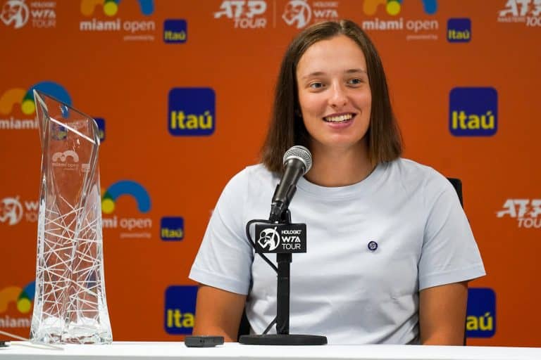 Iga Świątek po wygraniu WTA Masters 1000 Miami