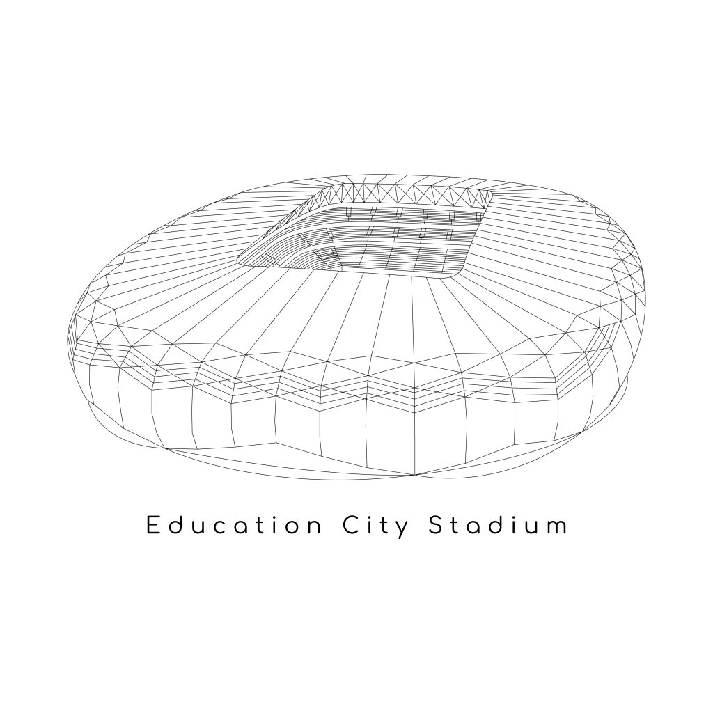 Education City Stadium szkic