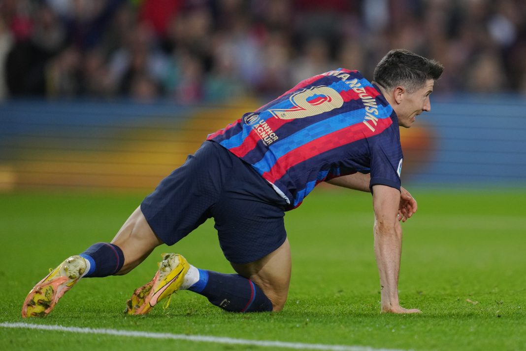 Lewandowski, FC Barcelona - UD Almeria