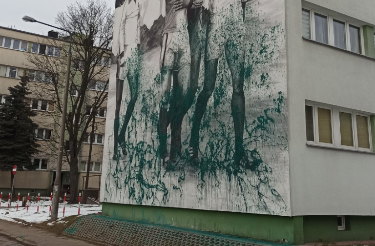 Mural w Łodzi