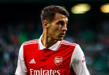 Jakub Kiwior podczas meczu Arsenalu