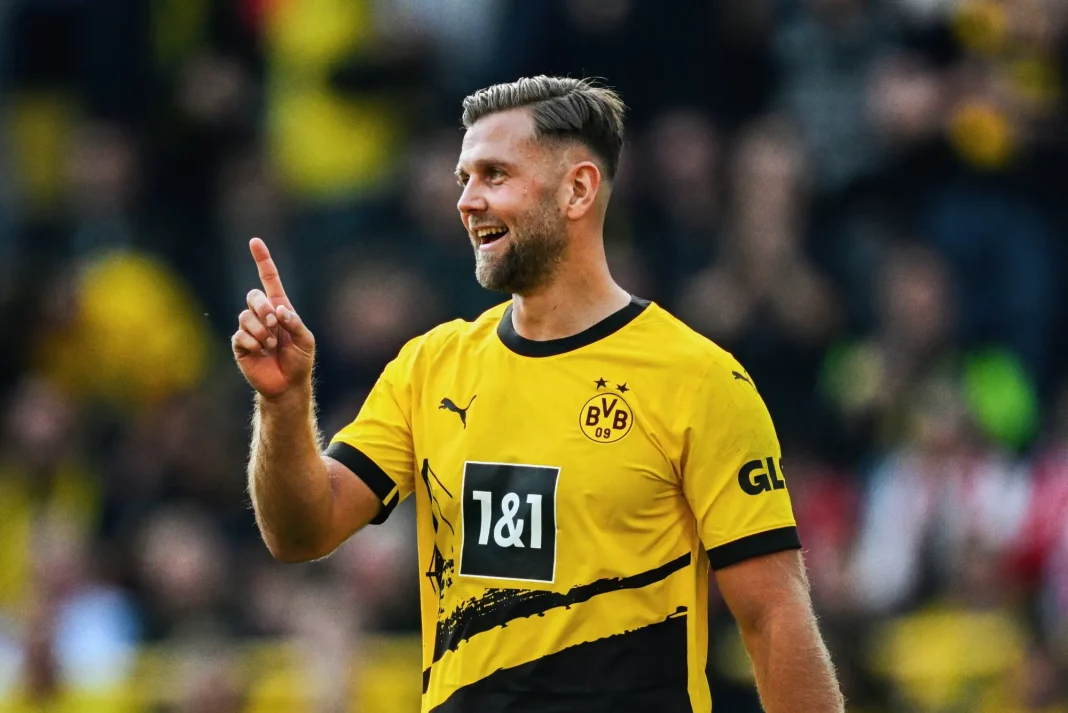 Niclas Fullkrug po strzelonej bramce w barwach Borussii Dortmund