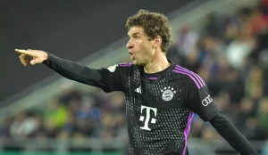 Thomas Muller podczas meczu Bayernu Monachium