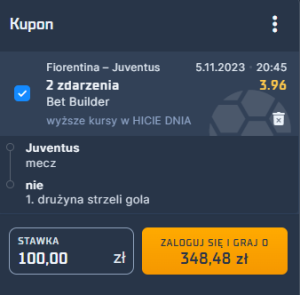 kupon na Fiorentina - Juventus (05.11)