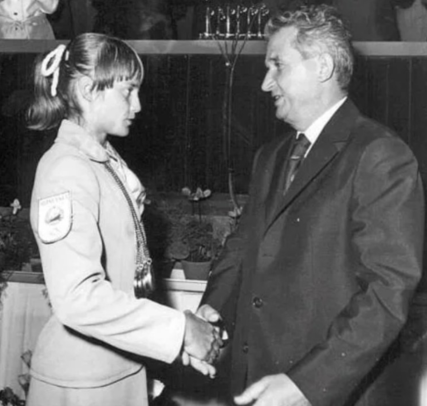 Nicolae Ceausescu i Nadia Comaneci