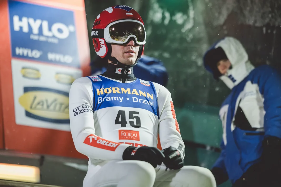 Kamil Stoch na rozbiegu