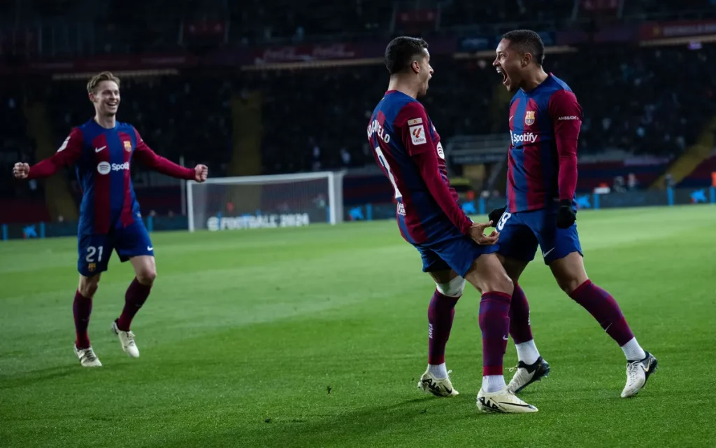 Vitor Roque w meczu FC Barcelona - Osasuna