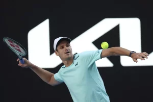 Hubert Hurkacz podczas Australian Open 2024