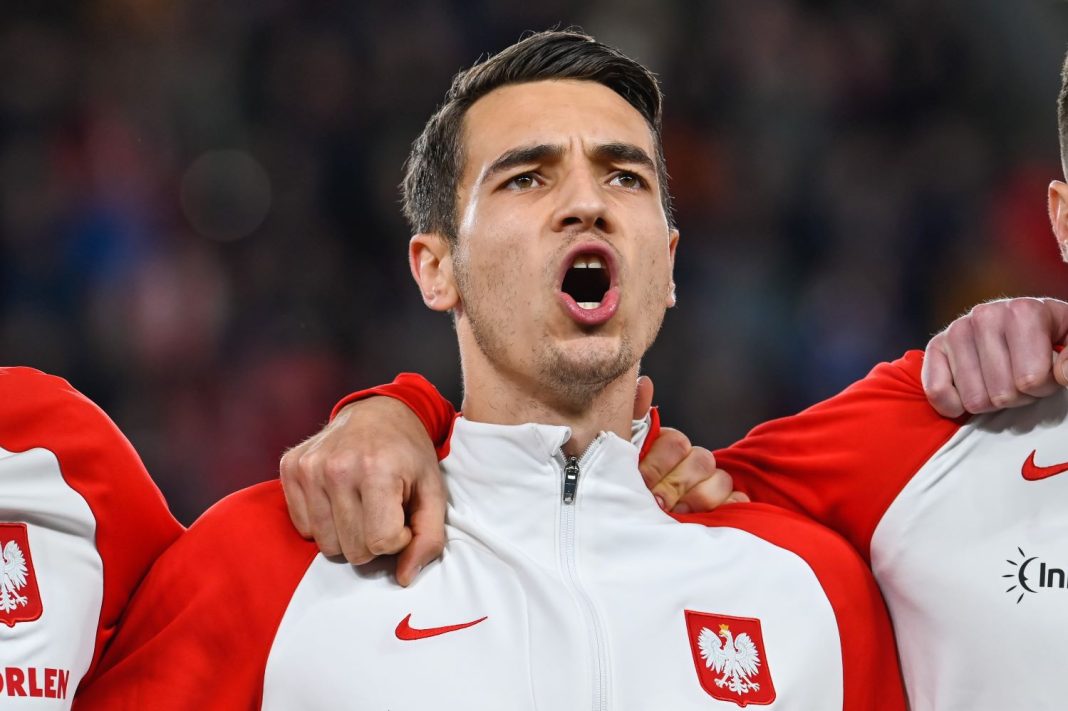 Jakub Kiwior podczas meczu Czechy - Polska