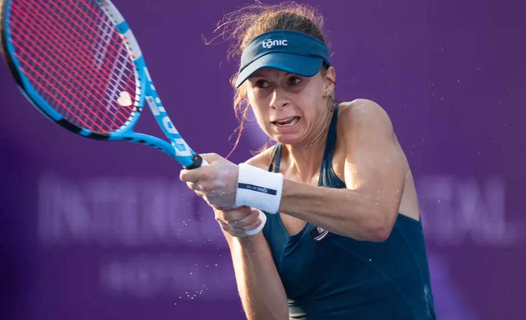 Magda Linette podczas turnieju WTA w Tajlandii