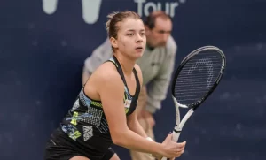 Maja Chwalińska podczas ITF 75k w Porto