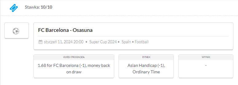 typ na Barcelona - Osasuna (11.01) w Johnnybet