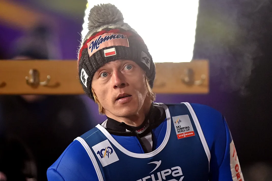 Dawid Kubacki podczas Pucharu Świata w skokach narciarskich