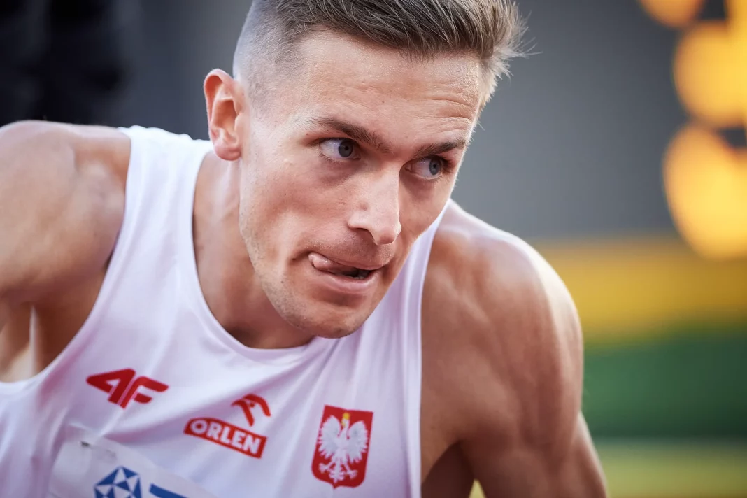 Michał Rozmys w biegu na 1500 metrów