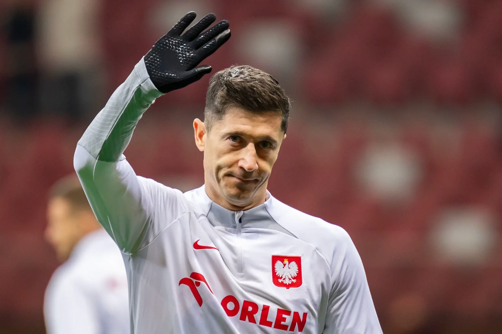 Robert Lewandowski w barwach reprezentacji Polski